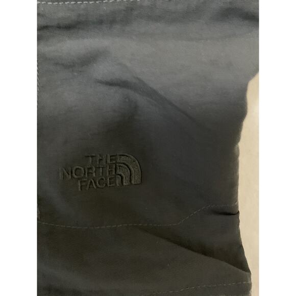North Face W Medium 10 Black Nylon Hiking Pants T150 Drawstring Plain Front - Picture 12 of 12